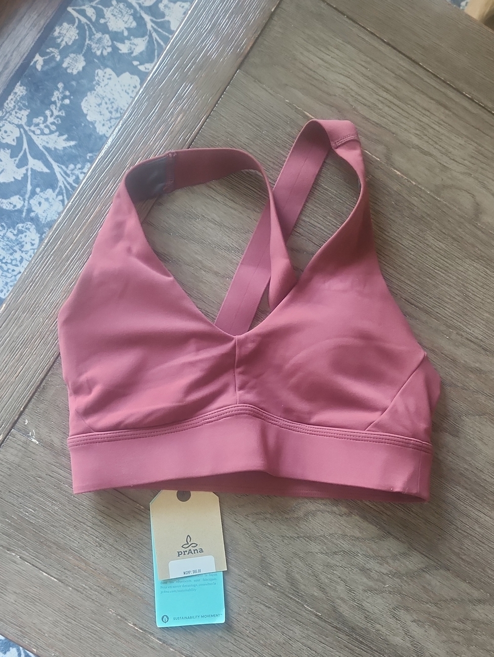 Prana Rose Dusty Sports Bralette Size XS